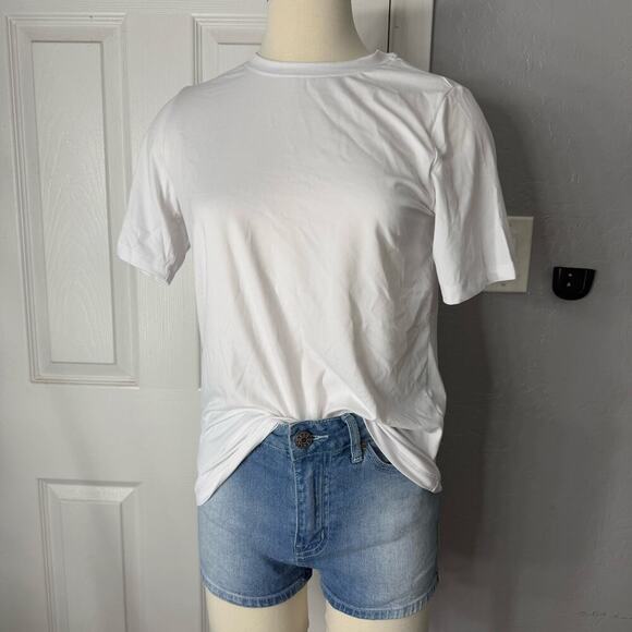 FABLETICS BLAKE S/S Long Tee, White, XXS - Picture 1 of 5